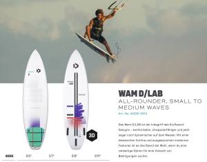 DTK Duotone Kite Surfboard Wam D/LAB 2023